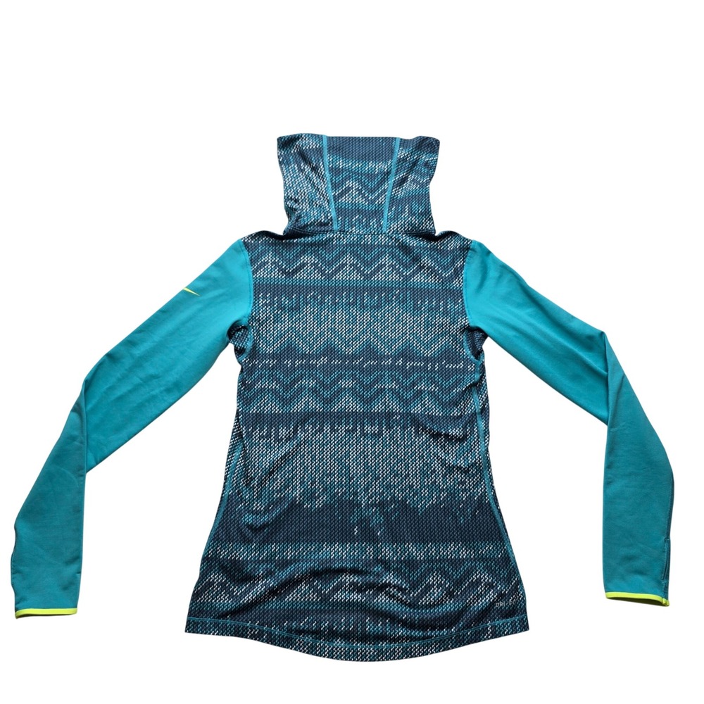 Nike Pro‎ Dri-FIT High Neck Top Teal Activewear Athleisure Women's M